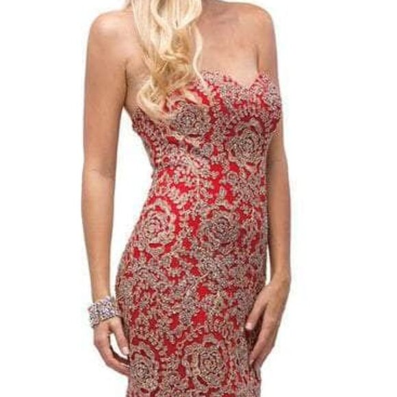 NWT Dancing Queen 9932 Prom Dress White Size XS - Picture 3 of 5